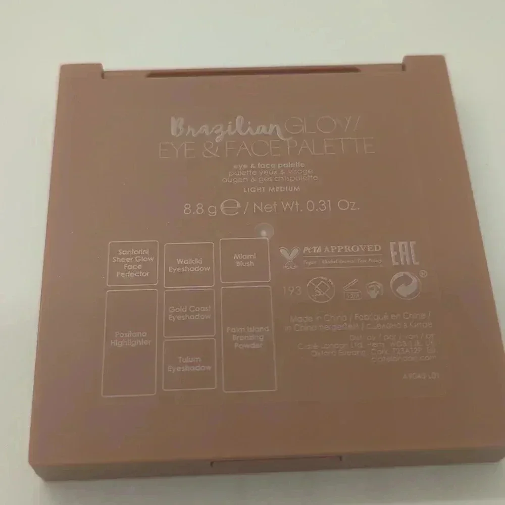 NIB Ciate London Brazilian Glow Faces Palette Light Medium